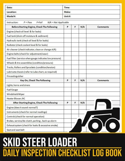 cat 379 skid steer inspection checklist|skid steer pre inspection 2016.